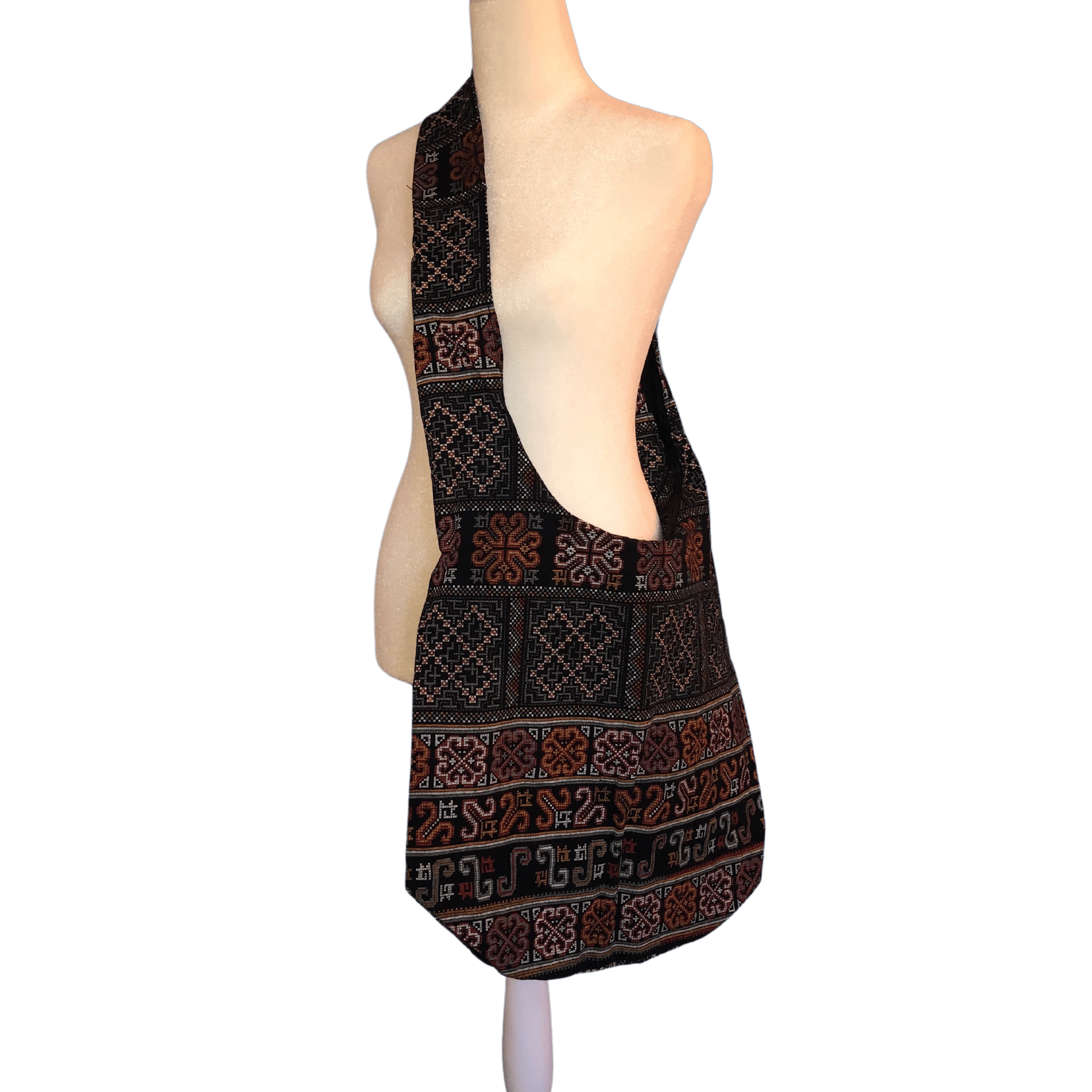 Bolso Hobo de algodón tejido con bandolera 💌