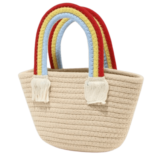 Rainbow Cotton Rope Bag
